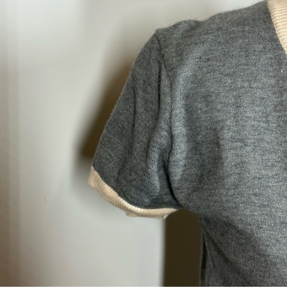 White Lily Gray & Cream Knit Sweater Top - Picture 7 of 9